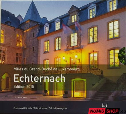Sada Luxembursko 2015 Echternach + pamätné 2 euro Henri