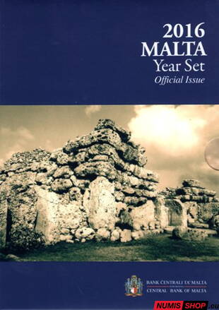 Sada Malta 2016 + pamätné 2 euro - mintmark F