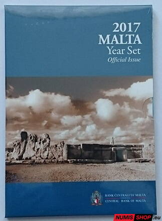 Sada Malta 2017 + pamätné 2 euro - mintmark F