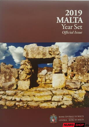 Sada Malta 2019 + pamätné 2 euro - mintmark F