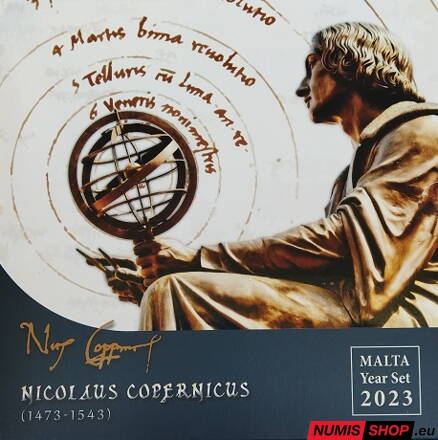Sada Malta 2023 + pamätné 2 euro Mikuláš Kopernik