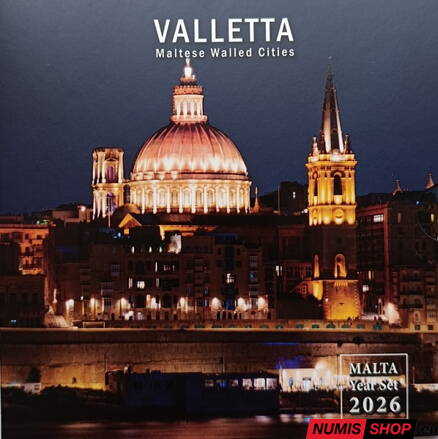 Sada Malta 2026 + pamätné 2 euro Valletta