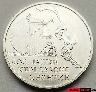 Nemecko 10 euro 2009 - Keplerove zákony - BU