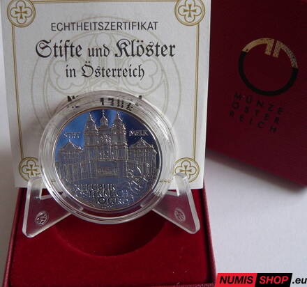 10 eur Rakúsko 2007 - Opátstva a kláštory v Rakúsku - Opátstvo Melk - PROOF