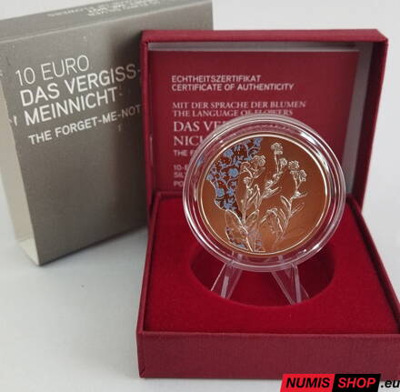 10 eur Rakúsko 2023 - Nezábudka - PROOF