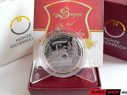 10 eur Rakúsko 2011 - Mýty a legendy Rakúska - Drak z Klagenfurtu - PROOF