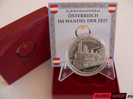 Rakúsko 20 eur 2003 - Biedermeier - PROOF