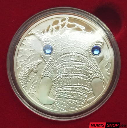 Rakúsko 20 eur 2022 - Eyes of the Continents - Africa - The Power of the Elephant - PROOF