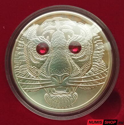 Rakúsko 20 eur 2022 - Eyes of the Continents - Asia - The Power of the Tiger - PROOF