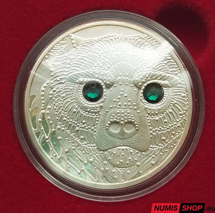 Rakúsko 20 eur 2023 - Eyes of the Continents - Americas - The Power of the Bear - PROOF
