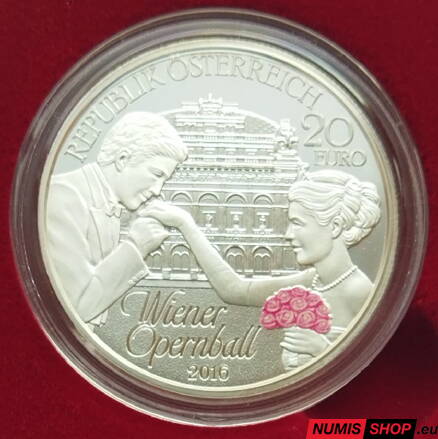 Rakúsko 20 eur 2016 - Wiener Opernball - PROOF