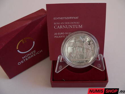 Rakúsko 20 eur 2011 - Rím na Dunaji 3/6 - Carnuntum - PROOF
