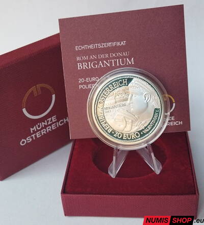 Rakúsko 20 eur 2012 - Rím na Dunaji 6/6 - Brigantium - PROOF