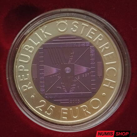 Rakúsko 25 eur NIOB 2005 - 50 Years of TV