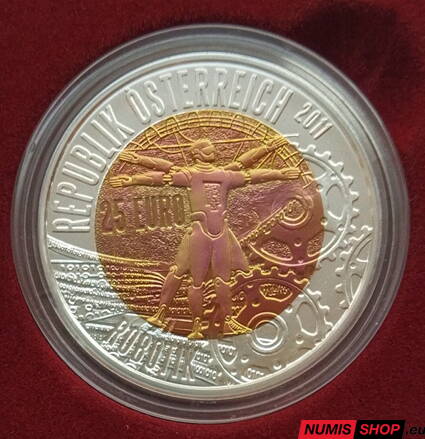 Rakúsko 25 eur NIOB 2011 - Robotik