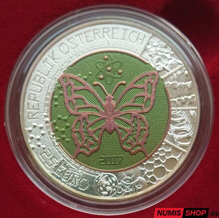 Rakúsko 25 eur NIOB 2017 - Microcosmos