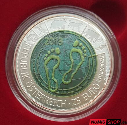Rakúsko 25 eur NIOB 2018 - Anthropocene