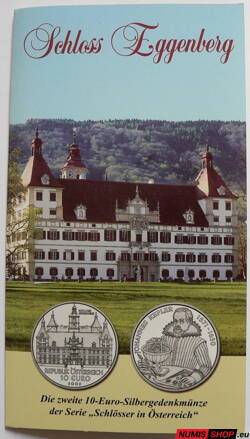 10 eur Rakúsko 2002 - Rakúsko a jeho ľudia - Zámok Eggenberg - folder
