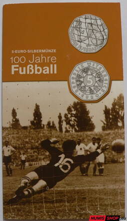 5 eur Rakúsko 2004 - 100 rokov futbalu - folder