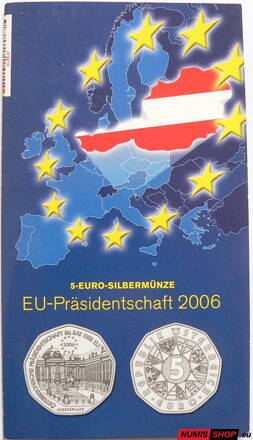 5 eur Rakúsko 2006 - Predsedníctvo EÚ - folder