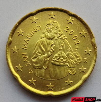 20 cent San Maríno 2002 - UNC 
