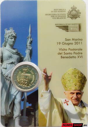 San Maríno 2011 - 2 euro COIN CARD - Benedikt