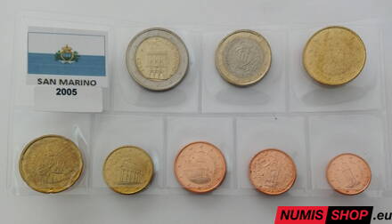 San Maríno 2005 - 1 cent až 2 euro - UNC
