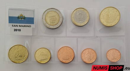 San Maríno 2010 - 1 cent až 2 euro - UNC