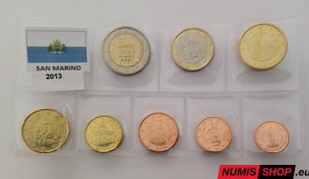 San Maríno 2013 - 1 cent až 2 euro - UNC