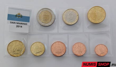 San Maríno 2014 - 1 cent až 2 euro - UNC