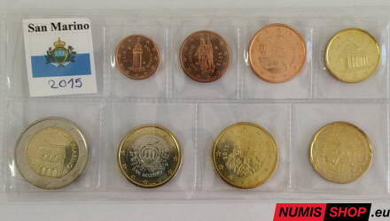 San Maríno 2015 - 1 cent až 2 euro - UNC