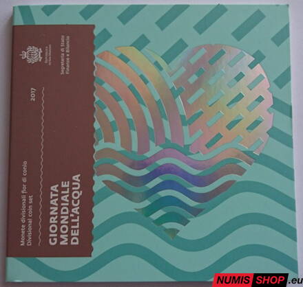 San Maríno sada 2017 - Rok vody - 3,88 eura + 5 euro Ag