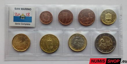 San Maríno 2018 - 1 cent až 2 euro - UNC