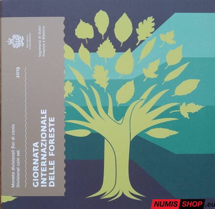 San Maríno sada 2019 - Rok lesov - 3,88 eura + 5 euro Ag