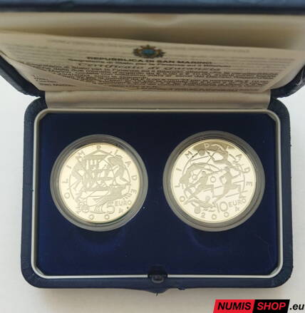 5 + 10 euro San Maríno 2003 - Olympic Games Athens