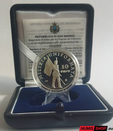10 euro San Marino 2005 - Milizia Uniformata - PROOF
