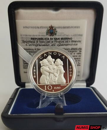 10 euro San Marino 2006 - Antonio Canova - PROOF