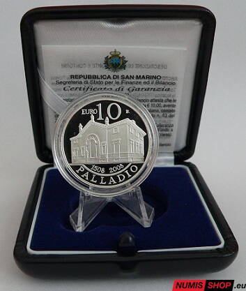 10 euro San Marino 2008 - Palladio - PROOF