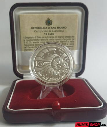 10 euro San Marino 2009 - Hospodárska a menová únia - PROOF