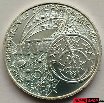 5 euro San Marino 2009 - Medzinárodný rok astronómie - BU