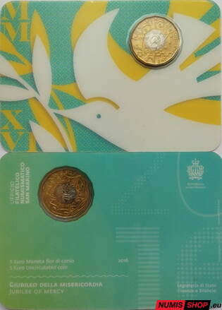 5 euro San Maríno 2016 - Misericordiae - COIN CARD