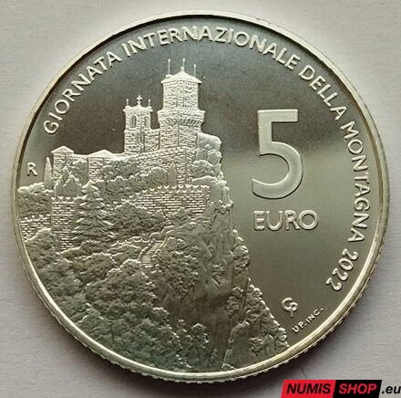 5 euro San Marino 2022 - Medzinárodný deň hôr - BU