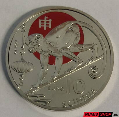 10 euro San Marino 2024 - Chinese Lunar - Scimmia (Opica)