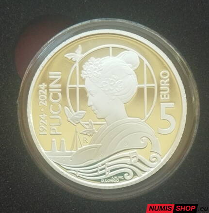 5 euro San Marino 2024 - Giacomo Puccini - PROOF
