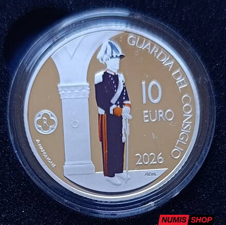 10 euro San Marino 2026 - Guardia del Consiglio - PROOF