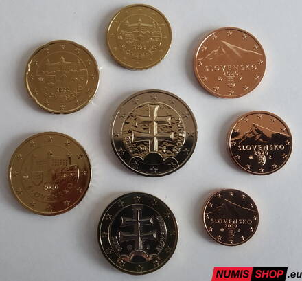Sada Slovensko 2020 - 1 cent - 2 euro - UNC 