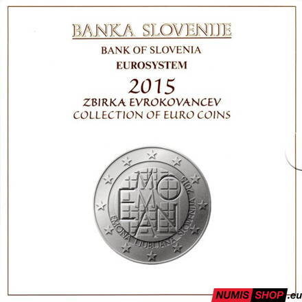 Sada Slovinsko 2015 + 2 euro + 3 euro - PROOF