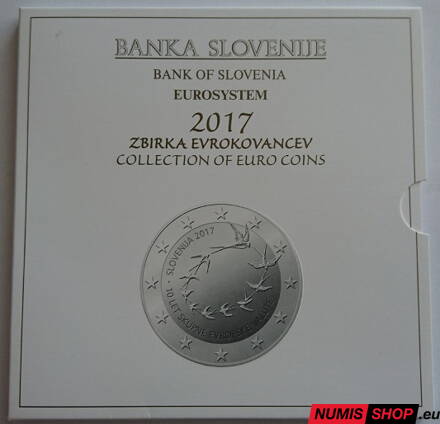 Sada Slovinsko 2017 + 2 euro + 3 euro