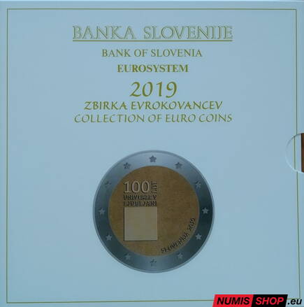 Sada Slovinsko 2019 + 2 euro + 3 euro