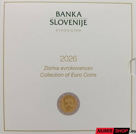Sada Slovinsko 2026 + 2 euro + 3 euro